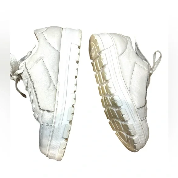 Paul Green castle platform leather cream white Sneakers 8 - Picture 5 of 10